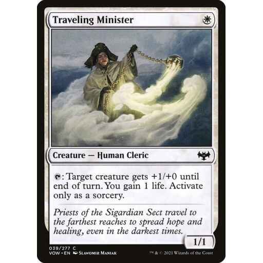 Innistrad: Crimson Vow - 39 - Traveling Minister - Common - W - Foil