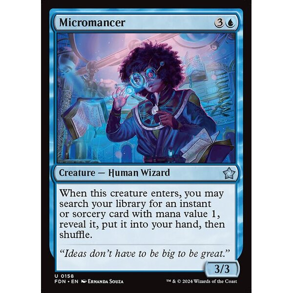 Foundations - 158 - Micromancer - Uncommon - U - Foil