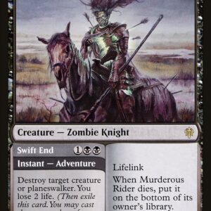 Throne of Eldraine - 97 - Murderous Rider // Swift End - Rare - B - Non-foil