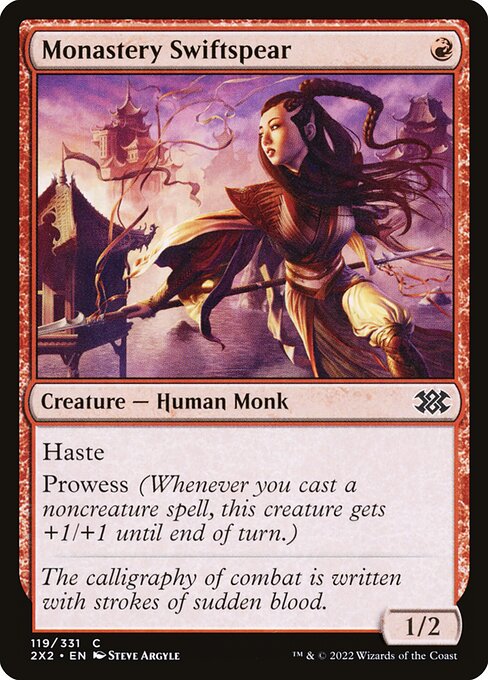Double Masters 2022 - 119 - Monastery Swiftspear - Common - R - Foil