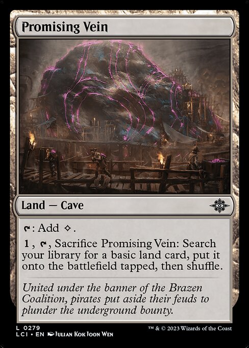 The Lost Caverns of Ixalan - 279 - Promising Vein - Common - C - Foil (Front)