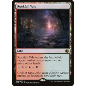 Innistrad: Midnight Hunt - 266 - Rockfall Vale - Rare - C - Foil