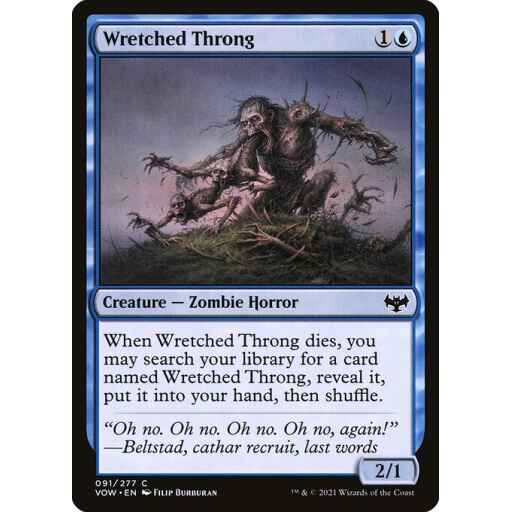 Innistrad: Crimson Vow - 91 - Wretched Throng - Common - U - Foil