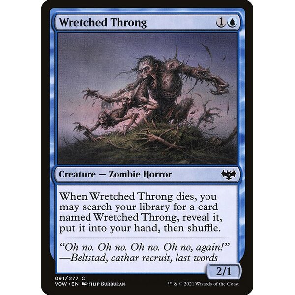 Innistrad: Crimson Vow - 91 - Wretched Throng - Common - U - Non-foil