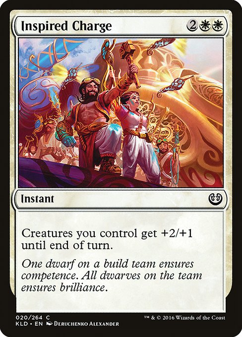 Kaladesh - 20 - Inspired Charge - Common - W - Non-foil (Front)