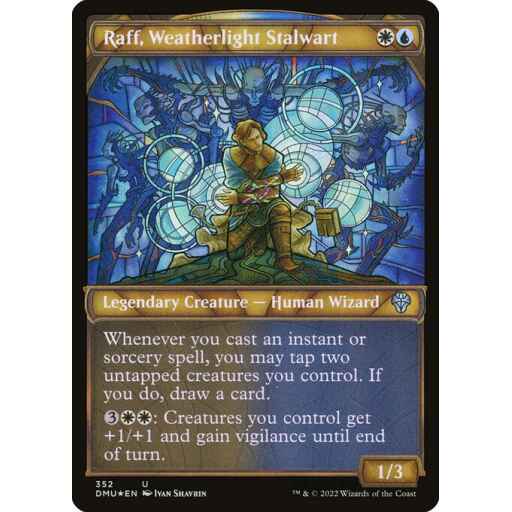 Dominaria United - 352 - Raff, Weatherlight Stalwart - Uncommon - WU - Foil