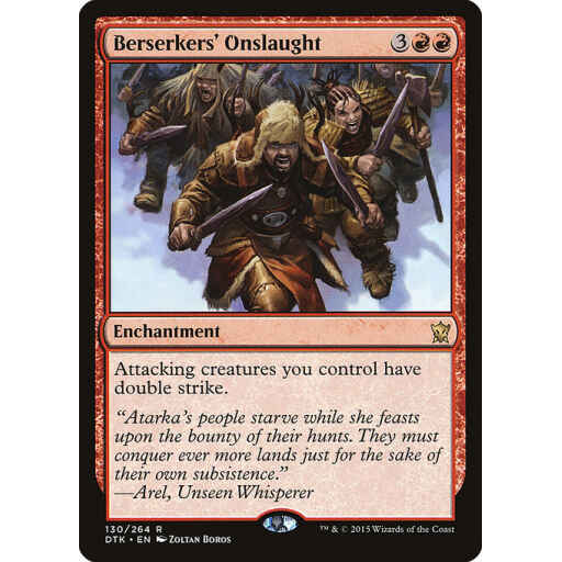 Dragons of Tarkir - 130 - Berserkers' Onslaught - Rare - R - Non-foil