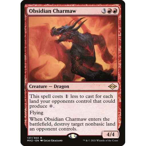Modern Horizons 2 - 137 - Obsidian Charmaw - Rare - R - Foil