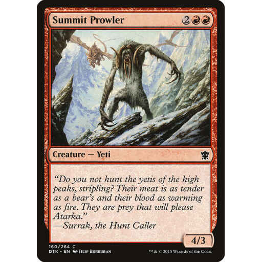 Dragons of Tarkir - 160 - Summit Prowler - Common - R - Foil