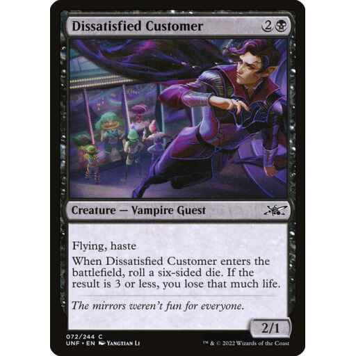 Unfinity - 72 - Dissatisfied Customer - Common - B - Non-foil