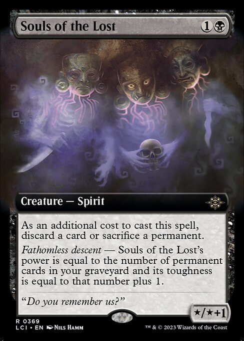 The Lost Caverns of Ixalan - 369 - Souls of the Lost - Rare - B - Non-foil (Front)