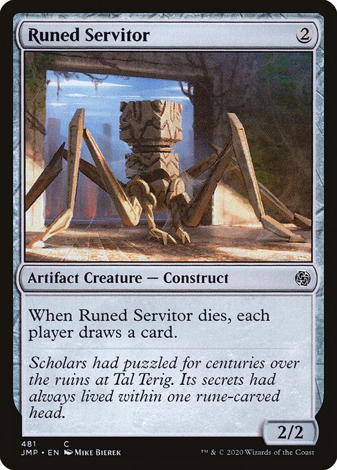 Jumpstart - 481 - Runed Servitor - Common - C - Non-foil