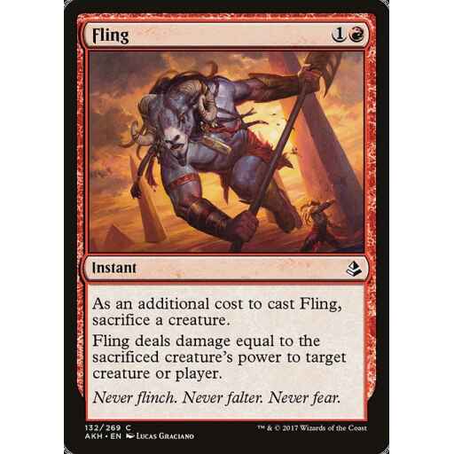 Amonkhet - 132 - Fling - Common - R - Foil