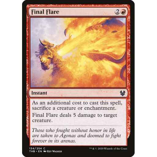 Theros Beyond Death - 134 - Final Flare - Common - R - Non-foil