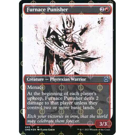 Phyrexia: All Will Be One - 445 - Furnace Punisher - Uncommon - R - Foil