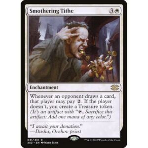 Double Masters 2022 - 31 - Smothering Tithe - Rare - W - Foil