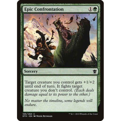 Dragons of Tarkir - 185 - Epic Confrontation - Common - G - Foil