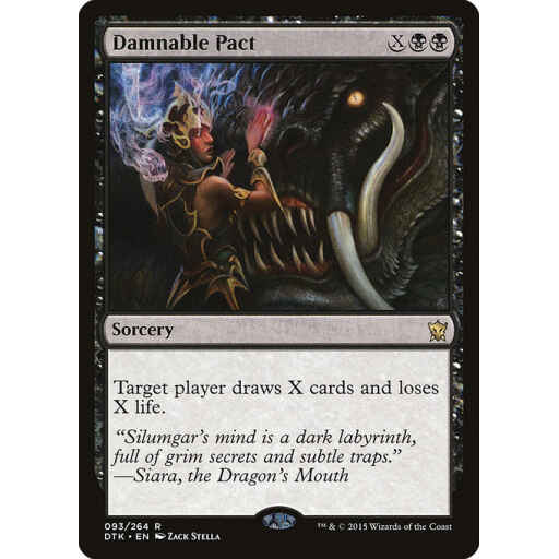 Dragons of Tarkir - 93 - Damnable Pact - Rare - B - Non-foil