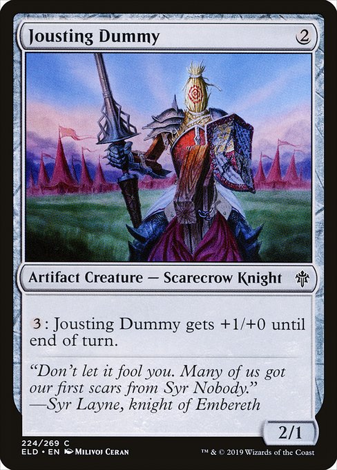 Throne of Eldraine - 224 - Jousting Dummy - Common - C - Non-foil