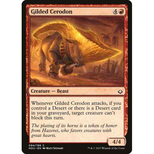 Hour of Devastation - 94 - Gilded Cerodon - Common - R - Foil