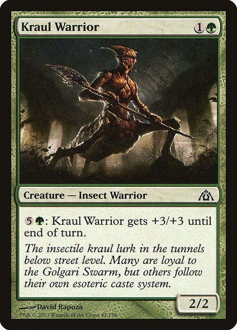 Dragon's Maze - 42 - Kraul Warrior - Common - G - Non-foil (Front)