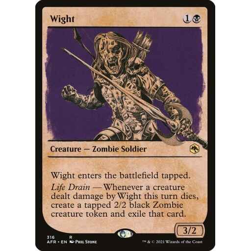 Adventures in the Forgotten Realms - 316 - Wight - Rare - B - Foil