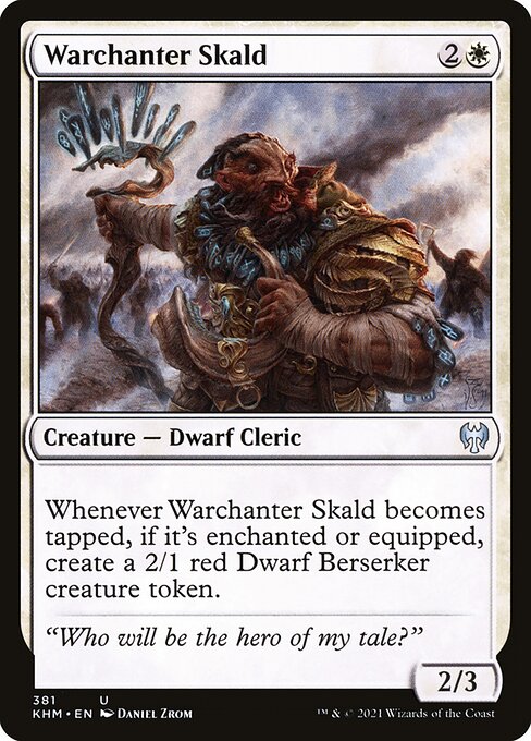 Kaldheim - 381 - Warchanter Skald - Uncommon - W - Non-foil