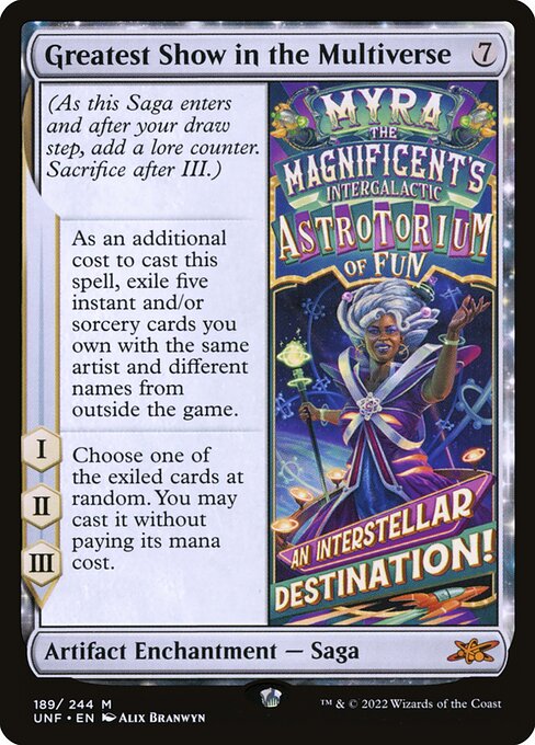 Unfinity - 189 - Greatest Show in the Multiverse - Mythic - C - Foil