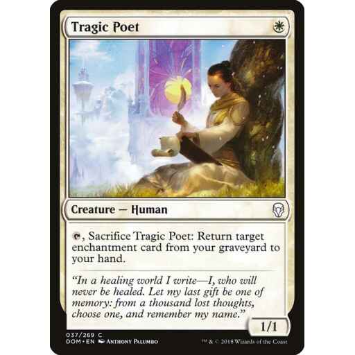 Dominaria - 37 - Tragic Poet - Common - W - Foil