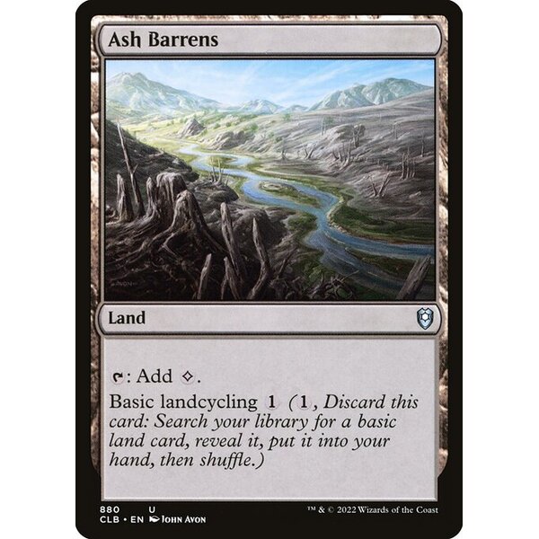 Commander Legends: Battle for Baldur's Gate - 880 - Ash Barrens - Uncommon - C - Non-foil