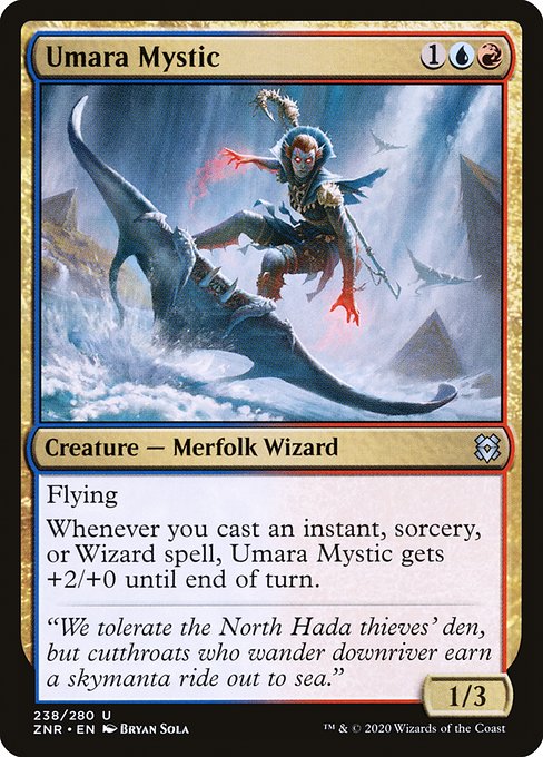 Zendikar Rising - 238 - Umara Mystic - Uncommon - UR - Non-foil