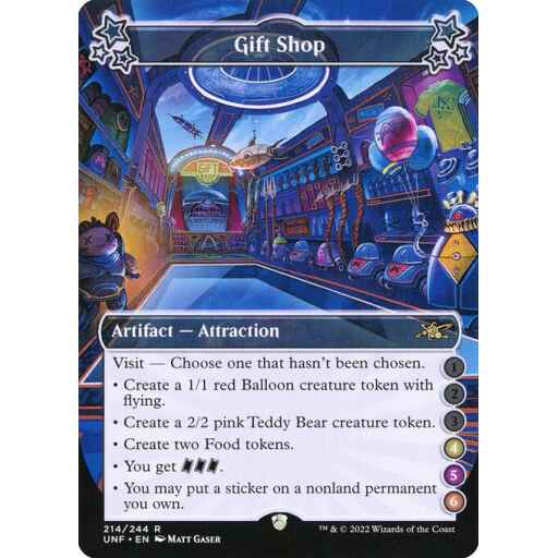 Unfinity - 214b - Gift Shop - Rare - C - Foil