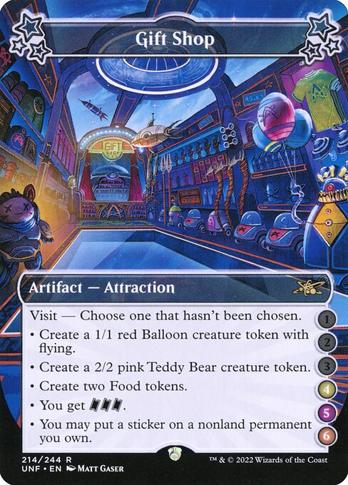 Unfinity - 214b - Gift Shop - Rare - C - Foil