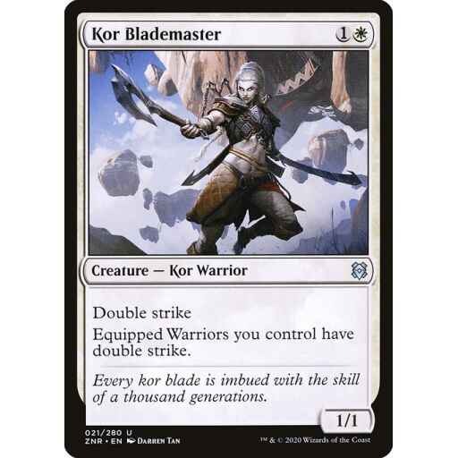 Zendikar Rising - 21 - Kor Blademaster - Uncommon - W - Non-foil