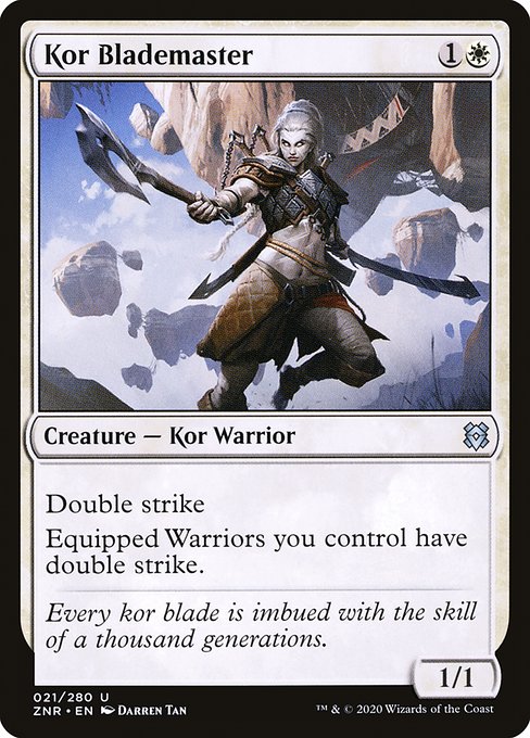 Zendikar Rising - 21 - Kor Blademaster - Uncommon - W - Non-foil