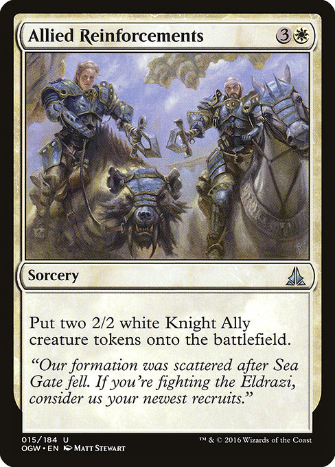 Oath of the Gatewatch - 15 - Allied Reinforcements - Uncommon - W - Non-foil