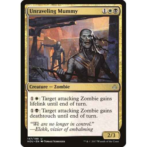 Hour of Devastation - 147 - Unraveling Mummy - Uncommon - WB - Non-foil