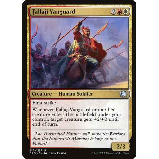 The Brothers' War - 210 - Fallaji Vanguard - Uncommon - WR - Non-foil
