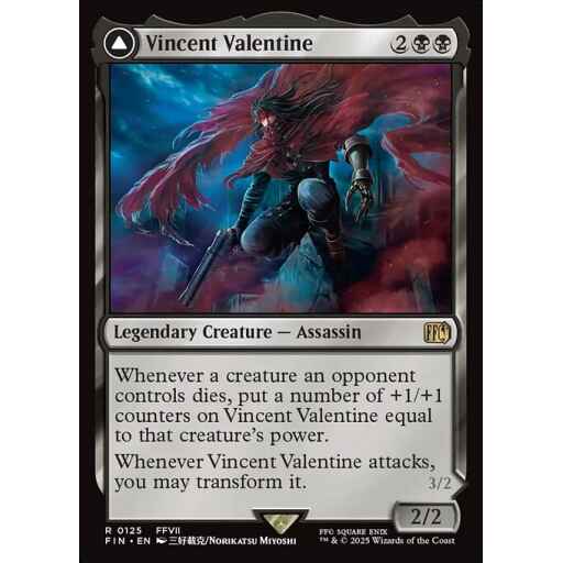 Final Fantasy - 125 - Vincent Valentine // Galian Beast - Rare - C - Foil