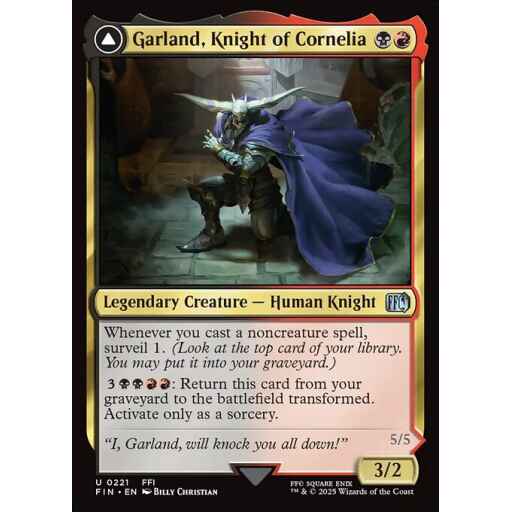 Final Fantasy - 221 - Garland, Knight of Cornelia // Chaos, the Endless - Uncommon - C - Non-foil