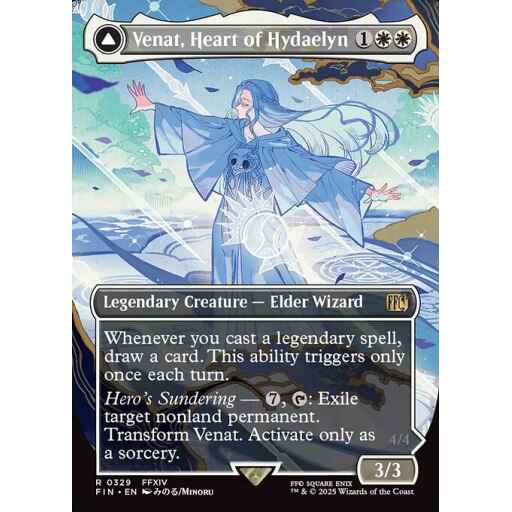 Final Fantasy - 329 - Venat, Heart of Hydaelyn // Hydaelyn, the Mothercrystal - Rare - C - Non-foil