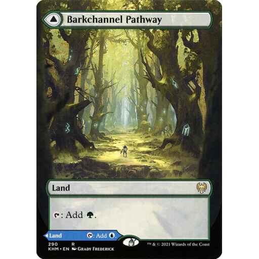 Kaldheim - 290 - Barkchannel Pathway // Tidechannel Pathway - Rare - C - Non-foil