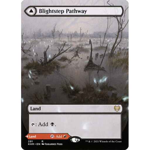 Kaldheim - 291 - Blightstep Pathway // Searstep Pathway - Rare - C - Non-foil