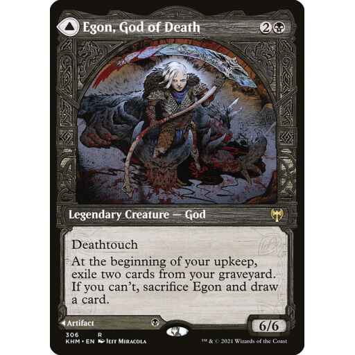 Kaldheim - 306 - Egon, God of Death // Throne of Death - Rare - C - Non-foil