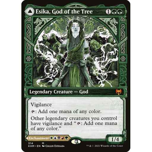 Kaldheim - 314 - Esika, God of the Tree // The Prismatic Bridge - Mythic - C - Foil