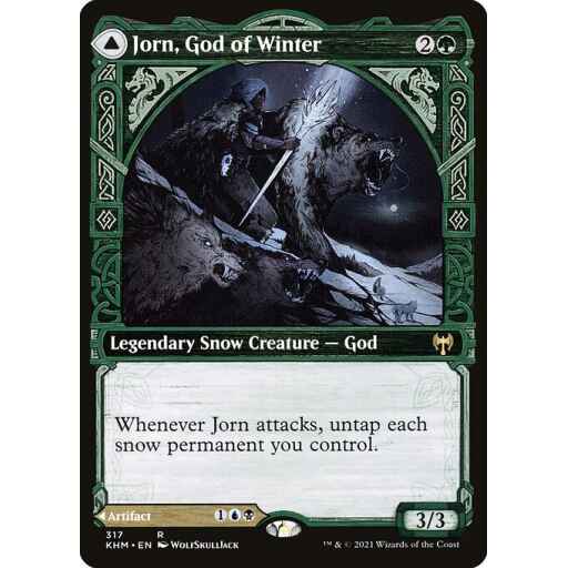 Kaldheim - 317 - Jorn, God of Winter // Kaldring, the Rimestaff - Rare - C - Non-foil