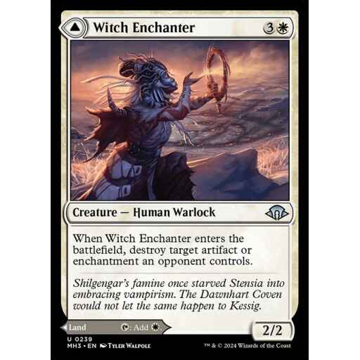 Modern Horizons 3 - 239 - Witch Enchanter // Witch-Blessed Meadow - Uncommon - C - Foil