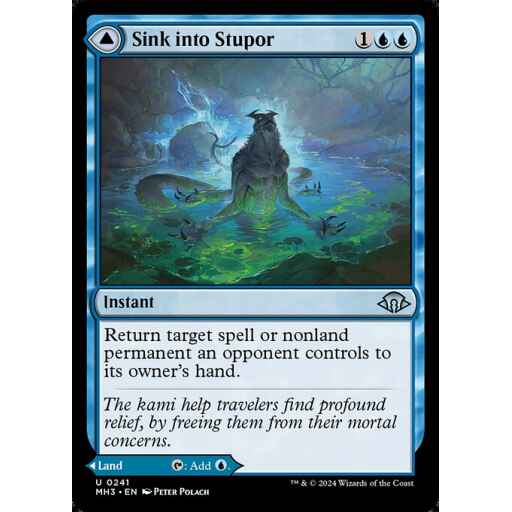Modern Horizons 3 - 241 - Sink into Stupor // Soporific Springs - Uncommon - C - Foil