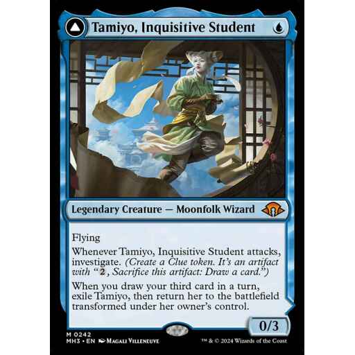 Modern Horizons 3 - 242 - Tamiyo, Inquisitive Student // Tamiyo, Seasoned Scholar - Mythic - C - Non-foil