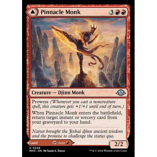 Modern Horizons 3 - 246 - Pinnacle Monk // Mystic Peak - Uncommon - C - Non-foil